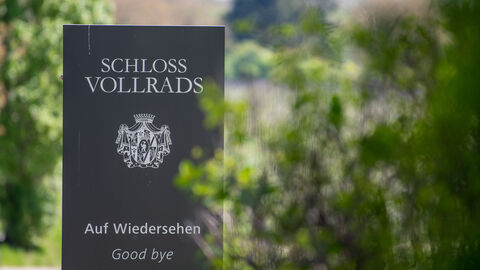 Der Eingangsbereich von Schloss Vollrads in Oestrich-Winkel 