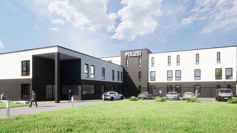 Eine Vorschau wie das Polizeirevier Ost aussehen wird.